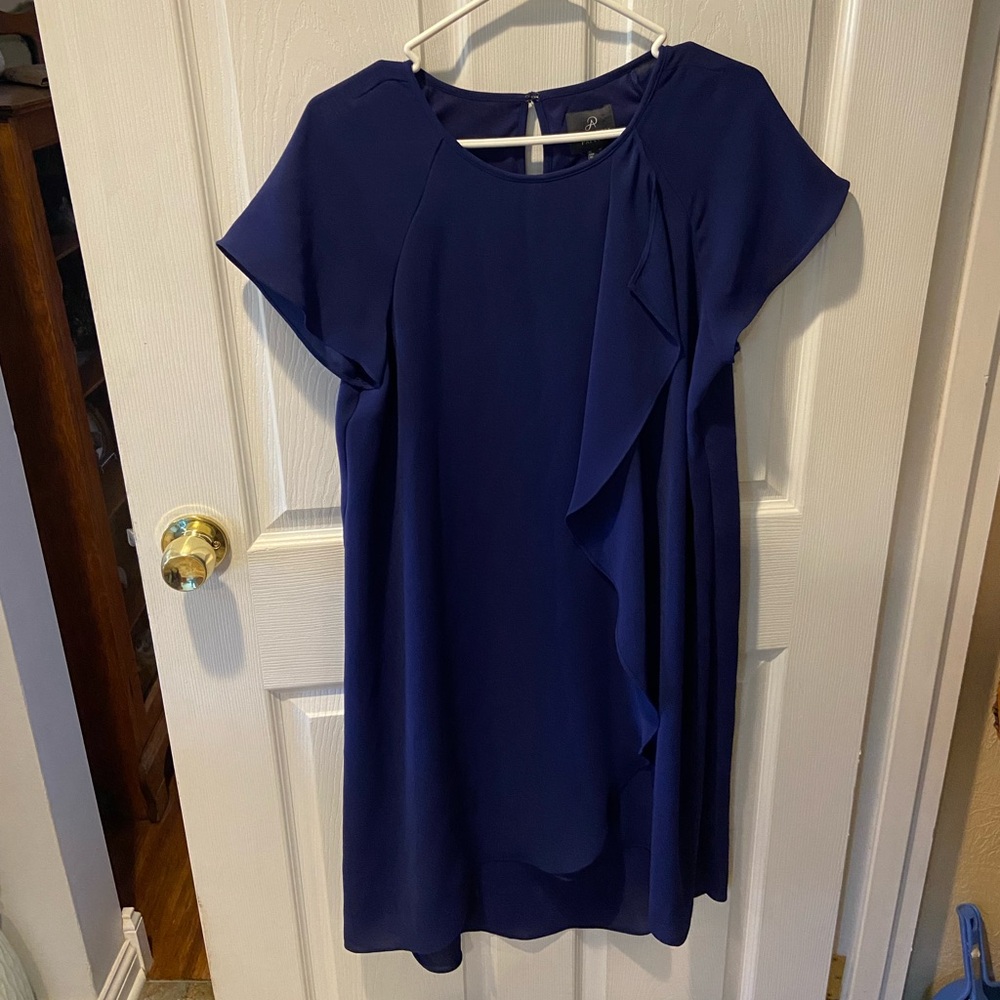 EUC Adrianna  Papell Navy Size 10 Dress